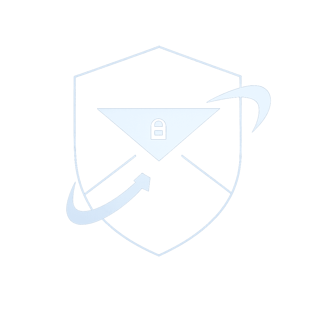 Secure Communication Icon - 3D envelope with padlock and message